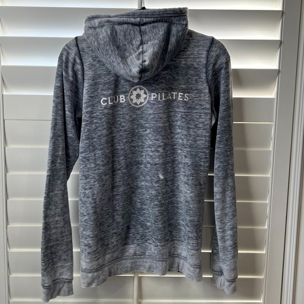 Club Pilates Zip-up Hoodie - heathered Grey